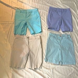 4 pair knee length Talbots perfect shorts. Size 2P
